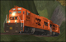 CSX Maintenance of Way 9550 U23B Locomotive - 2.21 MB KB