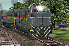 Seaboard Coastline BQ23-7 Locomotive Model - 864 KB KB